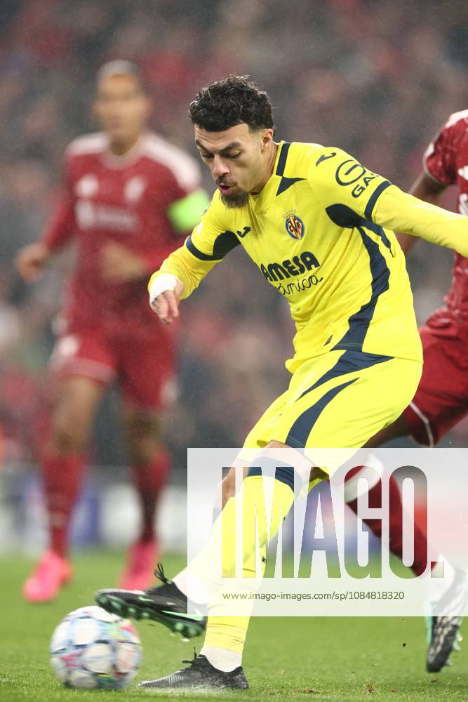 Georges Mikautadze of Villarreal scores a goal and celebrates. Liverpool v Villarreal, UEFA Champions League, Football, Anfield, Liverpool, UK - 20 Oct 2026Liverpool Anfield United Kingdom