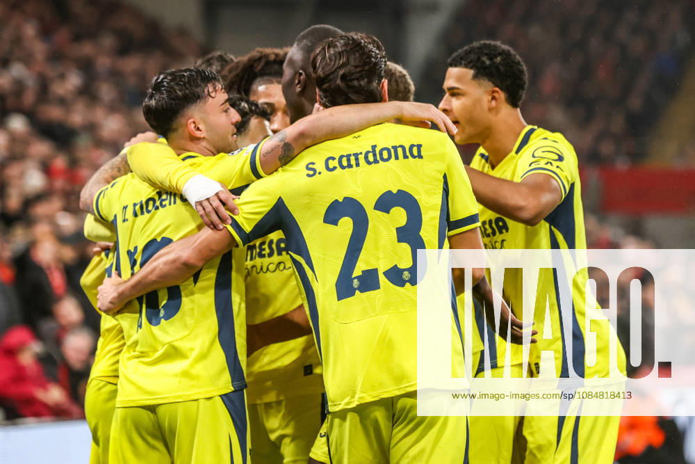 UEFA Champions League Matchday 3 of 8 Liverpool v Villarreal Georges Mikautadze of Villarreal celebrates his goal to make it 0-1 during the UEFA Champions League Matchday 3 of 8 match Liverpool vs Villarreal at Anfield, Liverpool, United Kingdom on 20 October 2026 (Photo by Alfie Cosgrove News Images) Liverpool Anfield Merseyside United Kingdom