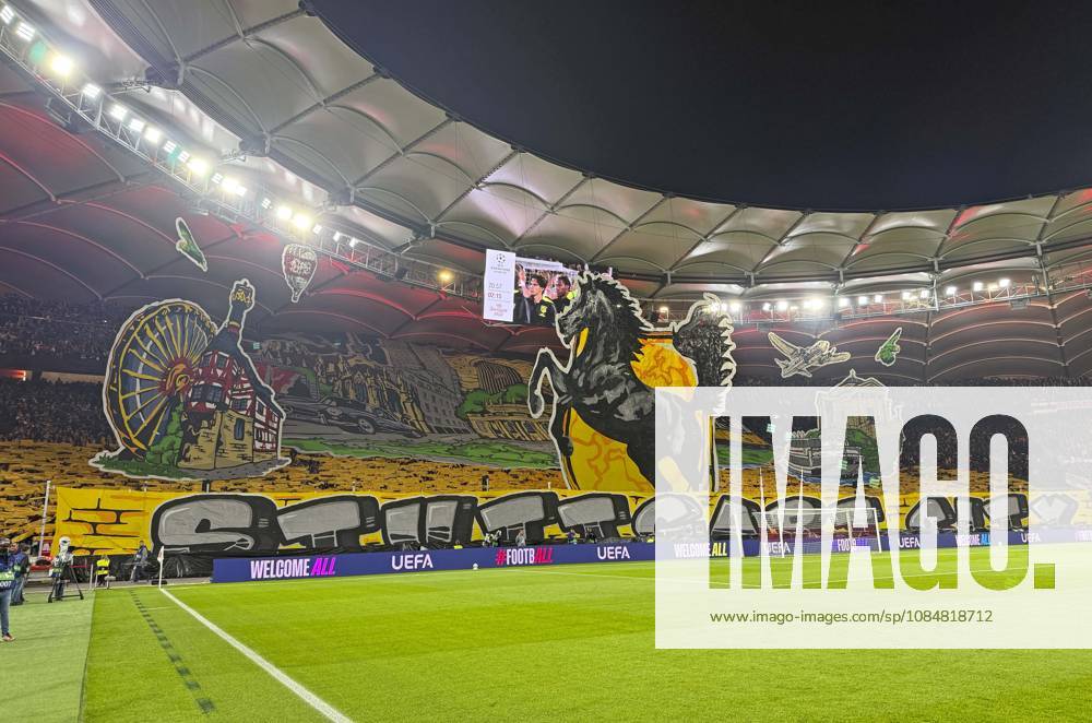 2026–2027 UEFA Champions League, Matchday 3, VfB Stuttgart vs. Atlético Madrid, at the MHP Arena in Stuttgart, Amazing choreography by the Stuttgart fans