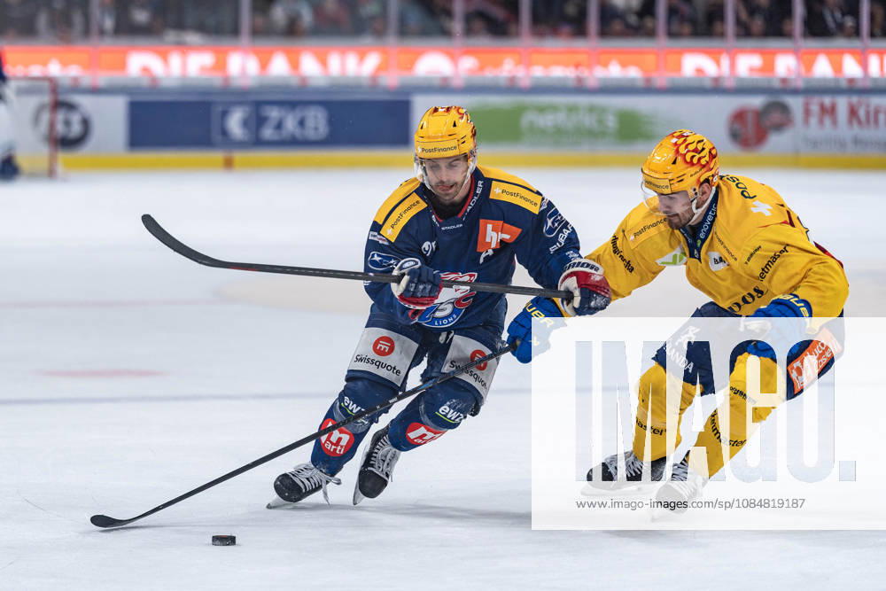 Zurich, Swiss Life Arena, National League: ZSC Lions vs. HC Davos, ZSC s top scorer Denis Malgin vs. Davos top scorer Filip Zadina, Zurich, Swiss Life Arena, Zurich, Switzerland