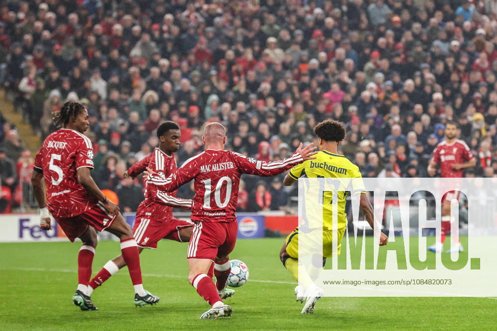 UEFA Champions League Matchday 3 of 8 Liverpool v Villarreal Ilias Akhomach of Villarreal takes a shot on goal during the UEFA Champions League Matchday 3 of 8 match Liverpool vs Villarreal at Anfield, Liverpool, United Kingdom on 20 October 2026 (Photo by Alfie Cosgrove News Images) Liverpool Anfield Merseyside United Kingdom