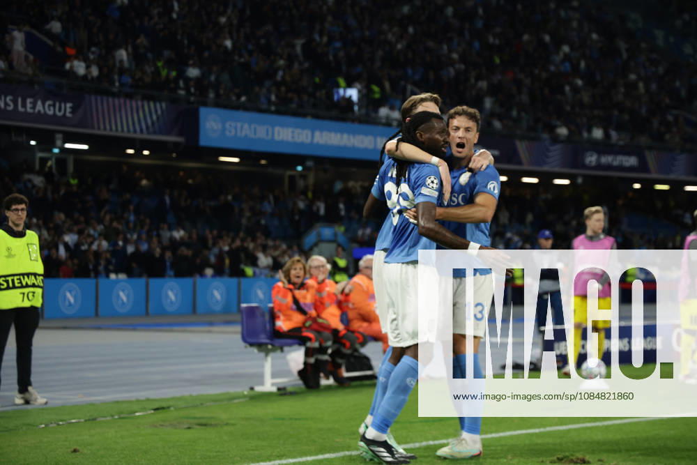 Champions League match SSC Napoli vs Bodo Glimt Napoli s Scottish midfielder Scott McTominay celebrates after scoring a goal of 2-1 during the Uefa champions league match between SSC Napoli vs Bodo Glimt at the Diego Armando Maradona Stadium in Naples on October 20, 2026. ABP13698