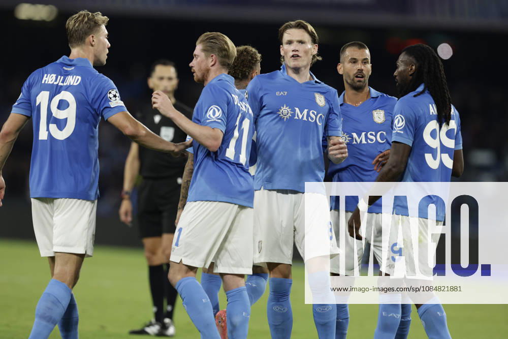 Champions League match SSC Napoli vs Bodo Glimt Napoli s Scottish midfielder Scott McTominay celebrates after scoring a goal of 2-1 during the Uefa champions league match between SSC Napoli vs Bodo Glimt at the Diego Armando Maradona Stadium in Naples on October 20, 2026. _BPH2227