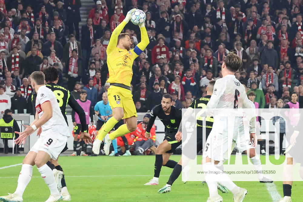 Soccer, UEFA Champions League, VfB Stuttgart vs. Atlético Madrid, Jan Oblak, Atlético Madrid, Stuttgart