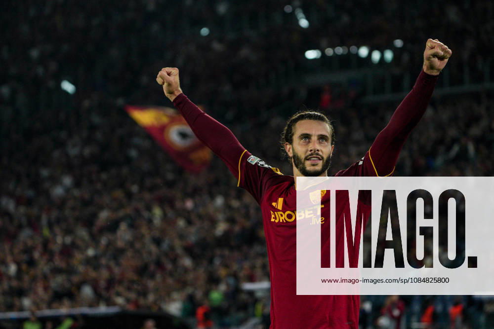 SOCCER - UEFA Champions League - AS Roma vs. Slovan Bratislava Photo by IPA ABACAPRESS.COM89962917 - Mario Hermoso of AS Roma during the AS Roma vs. Slovan Bratislava UEFA Champions League soccer match in Rome, Italy, on October 20, 2026 Rome Italy