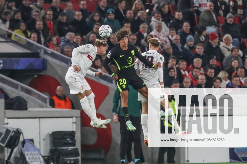 Stuttgart 20.10.2026. Pilka nozna Liga Mistrzow UEFA sezon 2026 2027 kolejka 3 mecz: VfB Stuttgart - Atletico Madryt --- Football UEFA Champions League season 2025 2026 round 3 match: VfB Stuttgart - Atletico de Madrid nz Giuliano Simeone Fot. Kacper Staniec NEWSPIX.PL --- newspix.pl