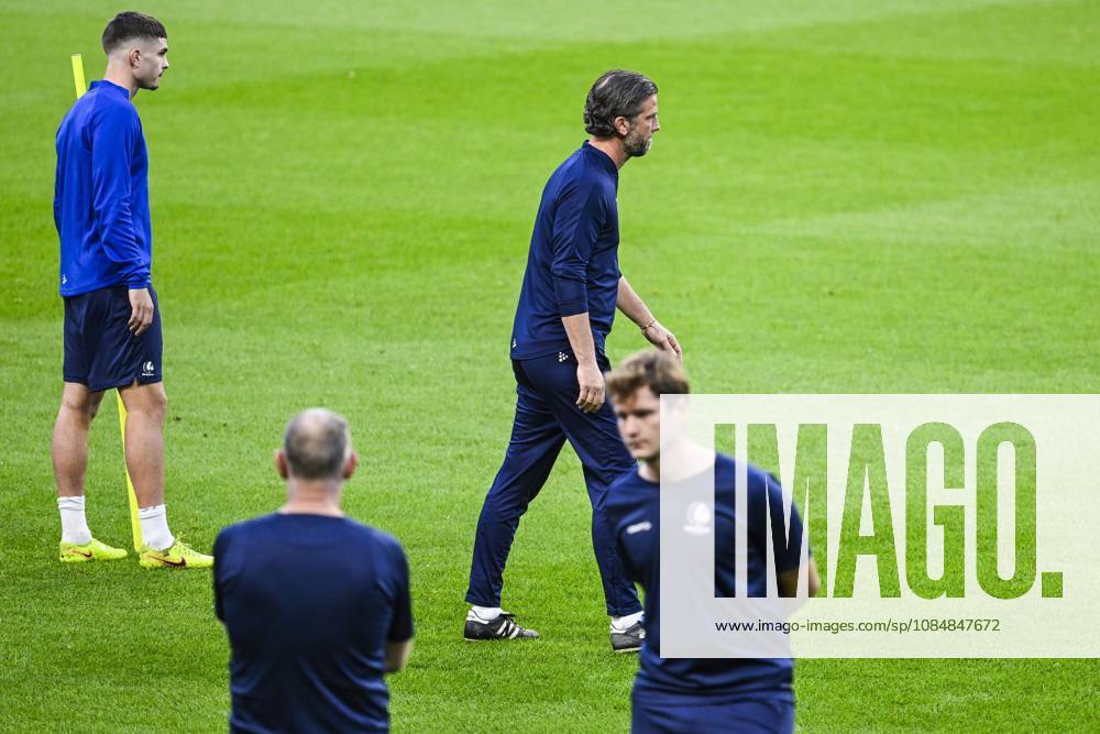 Rik De Mil, head coach of KAA Gent pictured during a training session of Belgian soccer team KAA Gent, Wednesday 21 October 2026 in Braga, Portugal. The team is preparing for the second match of the UEFA Conference League league phase against Portuguese SC Braga tomorrow. TOM GOYVAERTS TomxGoyvaerts x190519719x