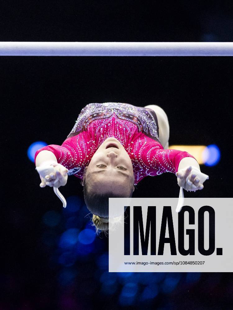 ROTTERDAM - Alena Glotova (WG2) during the team final at the World Gymnastics Championships in Rotterdam Ahoy. IRIS VAN DEN BROEK ANP ANPxSportx IVx 573181839 originalFilename: 573181839