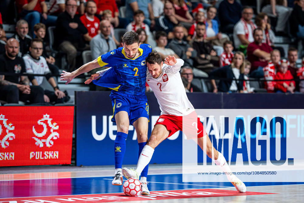GORZOW, ARENA GORZOW, FUTSAL, ELIMINACJE MISTRZOSTW SWIATA (FIFA FUTSAL WORLD CUP 2028 QUALIFICATION), MECZ POLSKA - BOSNIA I HERZEGOWINA (POLAND - BOSNIA AND HERZEGOVINA) NZ MIKOLAJ ZASTAWNIK SEJAD IBRISIMOVIC FOTO LUKASZ SKWIOT CYFRASPORT NEWSPIX.PL --- Newspix.pl 20261021CSLS00097