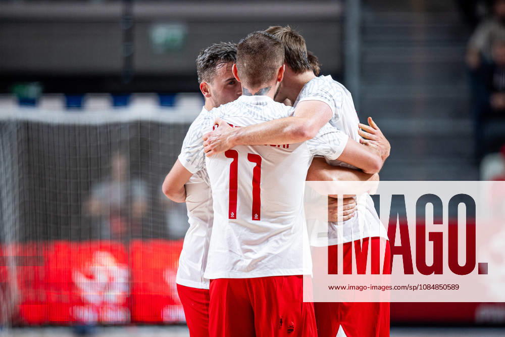 GORZOW, ARENA GORZOW, FUTSAL, ELIMINACJE MISTRZOSTW SWIATA (FIFA FUTSAL WORLD CUP 2028 QUALIFICATION), MECZ POLSKA - BOSNIA I HERZEGOWINA (POLAND - BOSNIA AND HERZEGOVINA) NZ KACPER SENDLEWSKI BRAMKA RADOSC GOL GOAL FOTO LUKASZ SKWIOT CYFRASPORT NEWSPIX.PL --- Newspix.pl 20261021CSLS00103