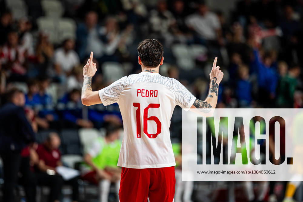 GORZOW, ARENA GORZOW, FUTSAL, ELIMINACJE MISTRZOSTW SWIATA (FIFA FUTSAL WORLD CUP 2028 QUALIFICATION), MECZ POLSKA - BOSNIA I HERZEGOWINA (POLAND - BOSNIA AND HERZEGOVINA) NZ GABRIEL GOES PEDRO BRAMKA RADOSC GOL GOAL FOTO LUKASZ SKWIOT CYFRASPORT NEWSPIX.PL --- Newspix.pl 20261021CSLS00120