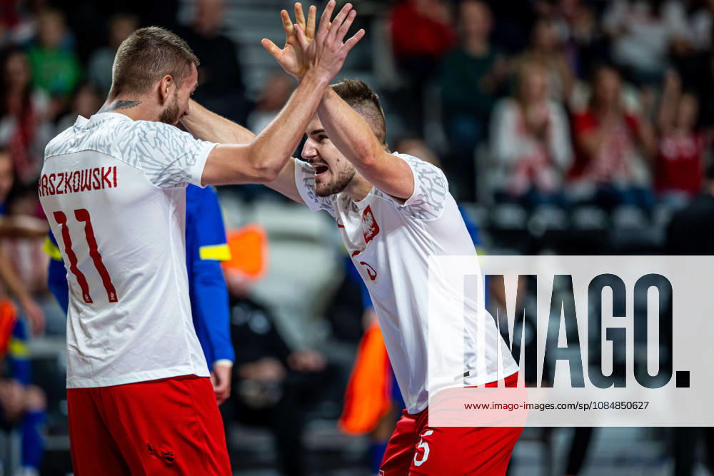 GORZOW, ARENA GORZOW, FUTSAL, ELIMINACJE MISTRZOSTW SWIATA (FIFA FUTSAL WORLD CUP 2028 QUALIFICATION), MECZ POLSKA - BOSNIA I HERZEGOWINA (POLAND - BOSNIA AND HERZEGOVINA) NZ KACPER SENDLEWSKI BRAMKA RADOSC GOL GOAL JAKUB RASZKOWSKI FOTO LUKASZ SKWIOT CYFRASPORT NEWSPIX.PL --- Newspix.pl 20261021CSLS00133