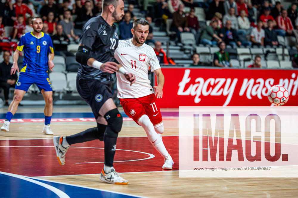 GORZOW, ARENA GORZOW, FUTSAL, ELIMINACJE MISTRZOSTW SWIATA (FIFA FUTSAL WORLD CUP 2028 QUALIFICATION), MECZ POLSKA - BOSNIA I HERZEGOWINA (POLAND - BOSNIA AND HERZEGOVINA) NZ JAKUB RASZKOWSKI AMER DELIC FOTO LUKASZ SKWIOT CYFRASPORT NEWSPIX.PL --- Newspix.pl 20261021CSLS00150