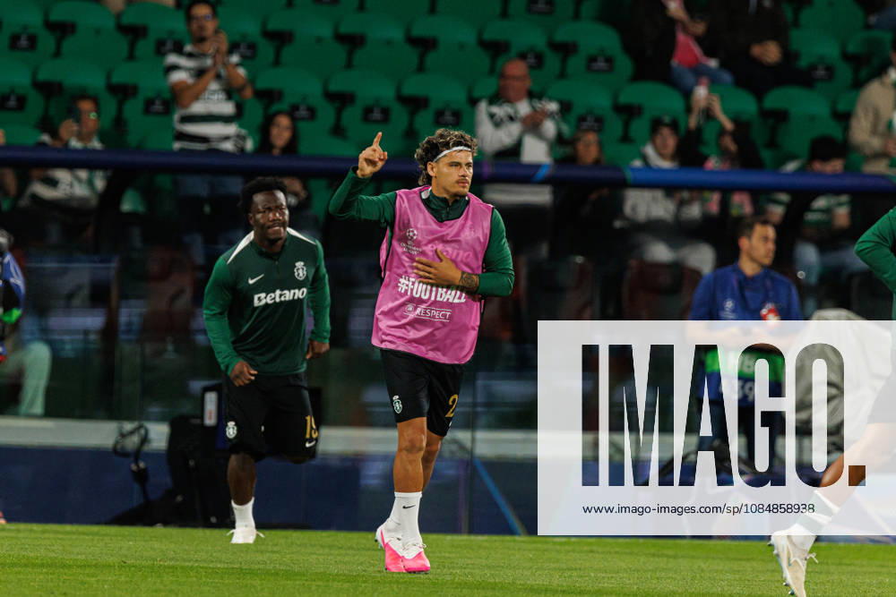 Maxi Araujo seen in football match between Sporting CP and LASK in UEFA Champions League 2026 27 at Estadio Josà Alvalade, Lisboa, Portugal (Luis Loureiro Ball Raw Images PT) Lisboa Estadio Josà Alvalade Portugal