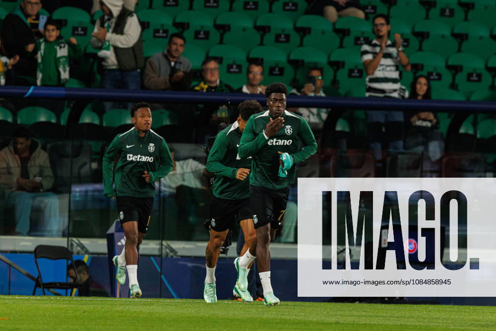 Issa Doumbia seen in football match between Sporting CP and LASK in UEFA Champions League 2026 27 at Estadio Josà Alvalade, Lisboa, Portugal (Luis Loureiro Ball Raw Images PT) Lisboa Estadio Josà Alvalade Portugal
