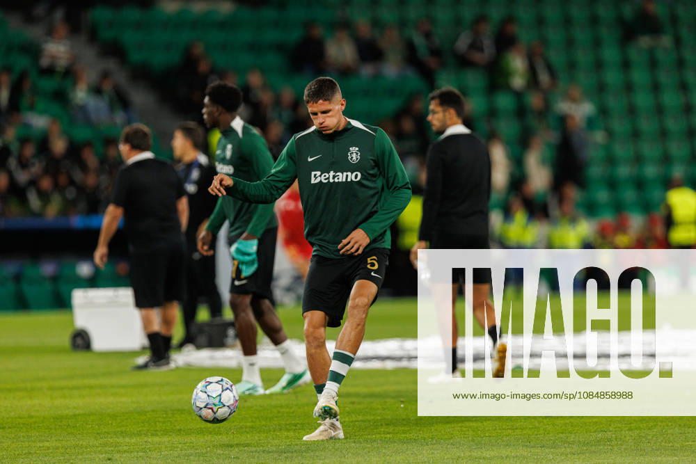 Sergi Altimira seen in football match between Sporting CP and LASK in UEFA Champions League 2026 27 at Estadio JosÃ Alvalade, Lisboa, Portugal (Luis Loureiro Ball Raw Images PT) Lisboa Estadio JosÃ Alvalade Portugal