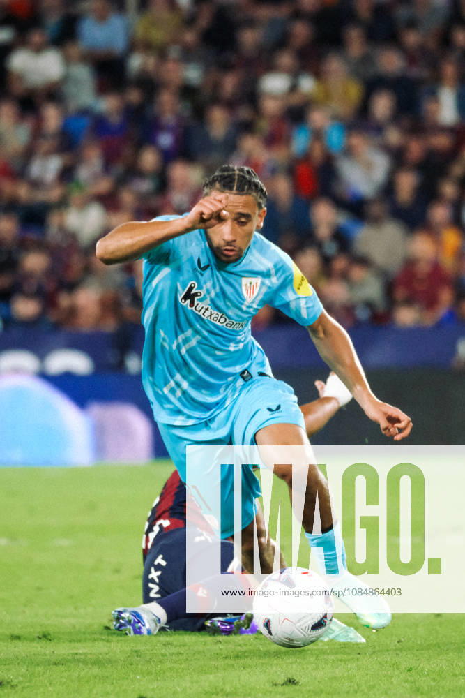 ESP LaLiga EA Sports UD Levante vs. Athletic Club: Johaneko Louis Jean of Athletic during the LaLiga EA Sports match between UD Levante and Athletic Club Bilbao, played at the Ciudad de Valencia Stadium in Valencia on October 21, 2026, in Valencia, Spain. Soccer