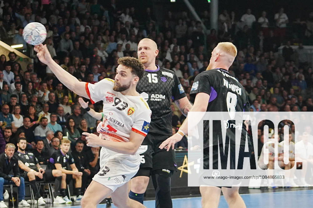 Nantes 21 Octobre 2026 93 Matteo Fadhuile of Varda Skopje during the EHF Champions League, handball match between HBC Nantes and Vardar Skopje on 21 October 2026 at H Arena in Nantes, France - Photo Nantes France - ZUMAl193 20261021_zsp_l193_062