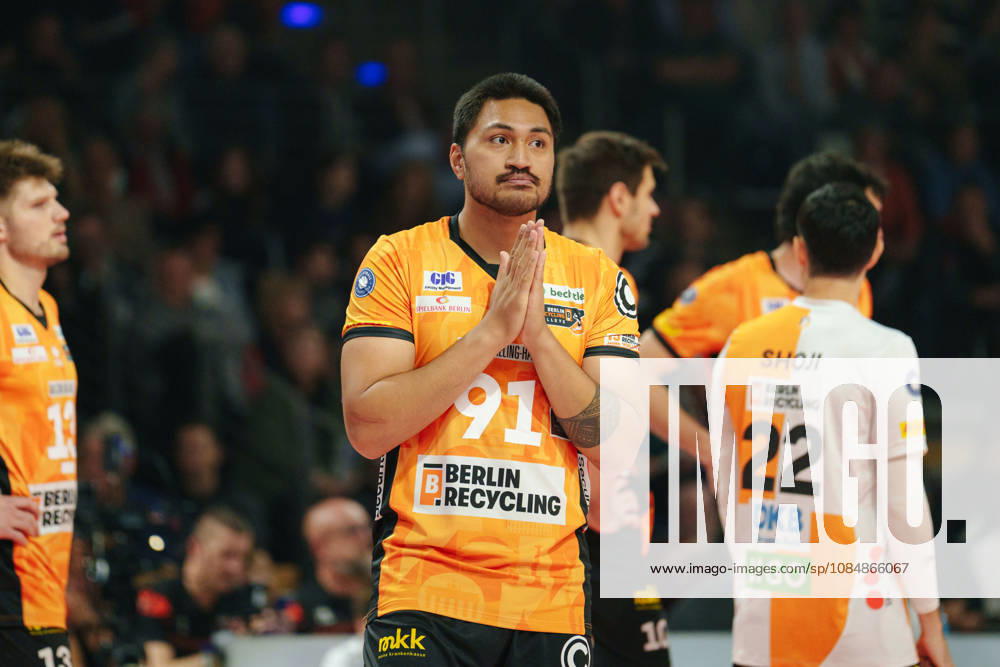 1 Men s Volleyball Bundesliga, Matchday 1: BERLIN RECYCLING Volleys vs. FT 1844 Freiburg, Joshua Tuaniga, BERLIN RECYCLING Volleys, 91, on October 21, 2026, at the Max Schmeling Halle, Berlin, Germany
