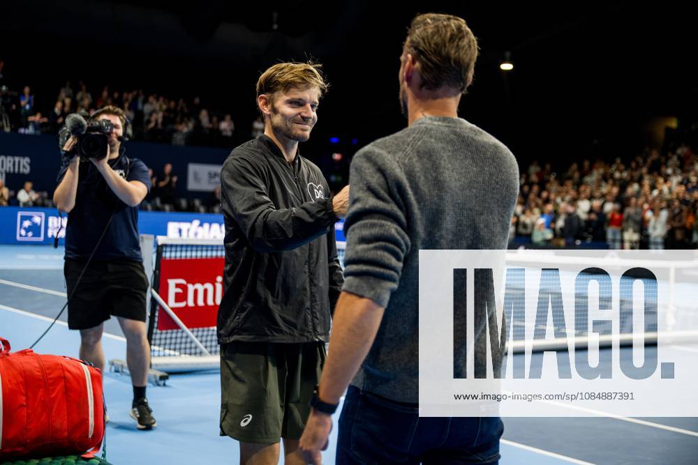 David Goffin of Belgium and Ruben Bemelmans are seen at the European Open ATP, Tennis Herren tennis tournament in Brussels, on Thursday 22 October. This year s edition of the tournament is taking place from 17 to 25 October JASPERxJACOBS x190666944x