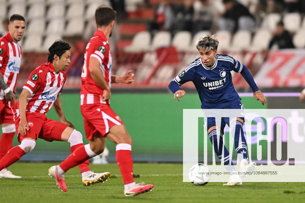 CRVENA ZVEZDA vs COPENHAGEN MAHER CARRIZO football Crvena zvezda vs Copenhagen, UEFA Conference league match at Rajko Mitic stadium, Belgrade 22.10.2026 Foto: FOOTBALL, UEFA CONFERENCE LEAGUE, CRVENA ZVEZDA, RED STAR, COPENHAGEN Belgrade Rajko Mitic stadium Serbia