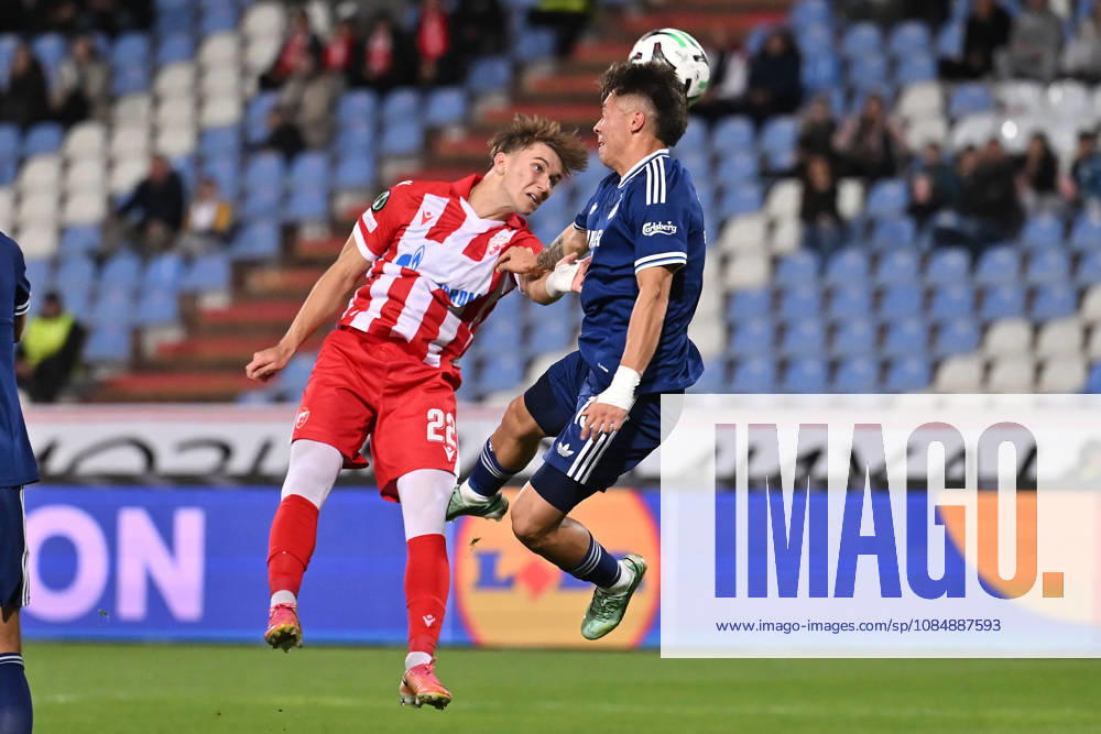 CRVENA ZVEZDA vs COPENHAGEN VASILIJE KOSTOV vs RODRIGO HUESCAS football Crvena zvezda vs Copenhagen, UEFA Conference league match at Rajko Mitic stadium, Belgrade 22.10.2026 Foto: FOOTBALL, UEFA CONFERENCE LEAGUE, CRVENA ZVEZDA, RED STAR, COPENHAGEN Belgrade Rajko Mitic stadium Serbia