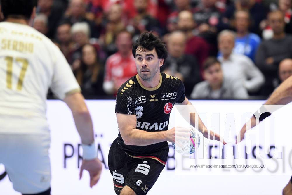 Erik Balenciaga, MT Melsungen 6, Abel Serdio Gutin, Wisla Plock 17, GER, MT Melsungen vs. Orlen Wisla Plock (POL), Handball, Men s Champions League, Group Matches, 2026–2027 Season, October 22, 2026, GER, MT Melsungen vs. Orlen Wisla Plock, Men’s Champions League, Group Match, 2026–2027 Season, October 22, 2026, Kassel