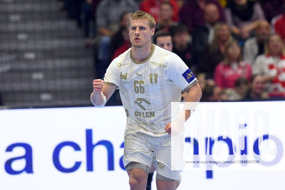 Celebration for Frederik Friche Bjerre, Wisla Plock 66, GER, MT Melsungen vs. Orlen Wisla Plock, POL, Handball, Men s Champions League, Group Matches, 2026–2027 Season, October 22, 2026, GER, MT Melsungen Orlen Wisla Plock, Men’s Champions League, Group Match, 2026–2027 Season, October 22, 2026, Kassel