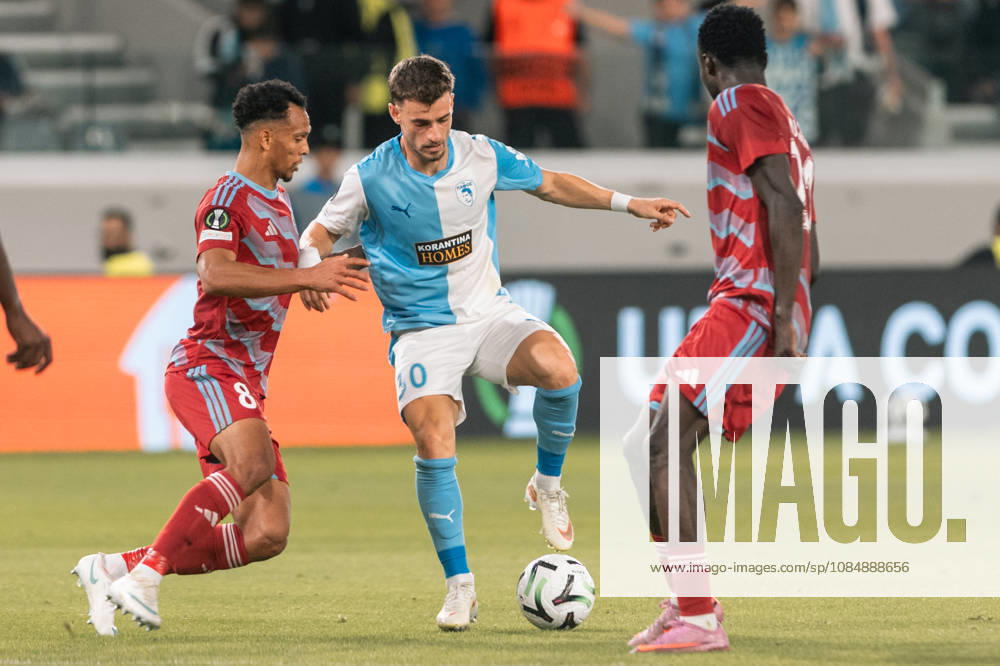 VLAD DRAGORIM 30 of Pafos in action during the Conference League Matchday 2 game between Pafos and Riga at Alpha Mega Stadium in Kolossi,Limassol,Cyprus on 22 of October 2026. Cyprus Sports - October 22, 2026 - ZUMAk195 20261022_znp_k195_016