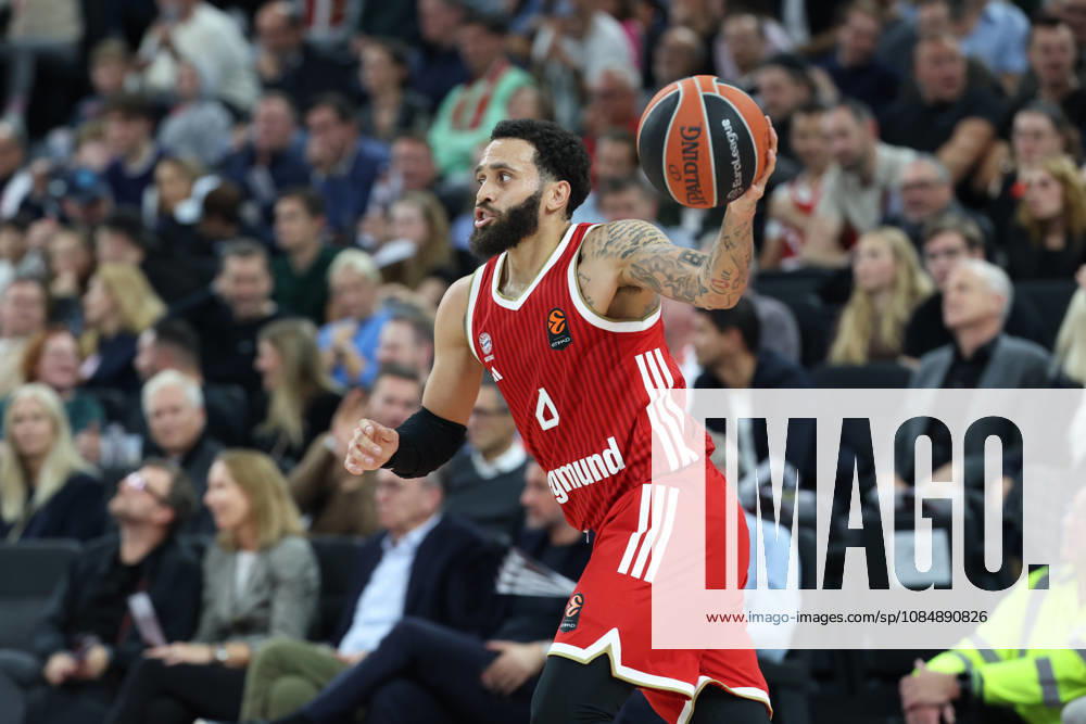 Duane Washington Jr., FC Bayern Basketball, No. 04 with the ball, GER, FC Bayern Basketball vs. Dubai Basketball, Basketball, EuroLeague, Matchday 7, 2026–2027 Season, October 22, 2026, GER, FC Bayern Basketball vs. Dubai Basketball, Basketball, EuroLeague, Matchday 7, 2026–2027 Season, October 22, 2026, Munich