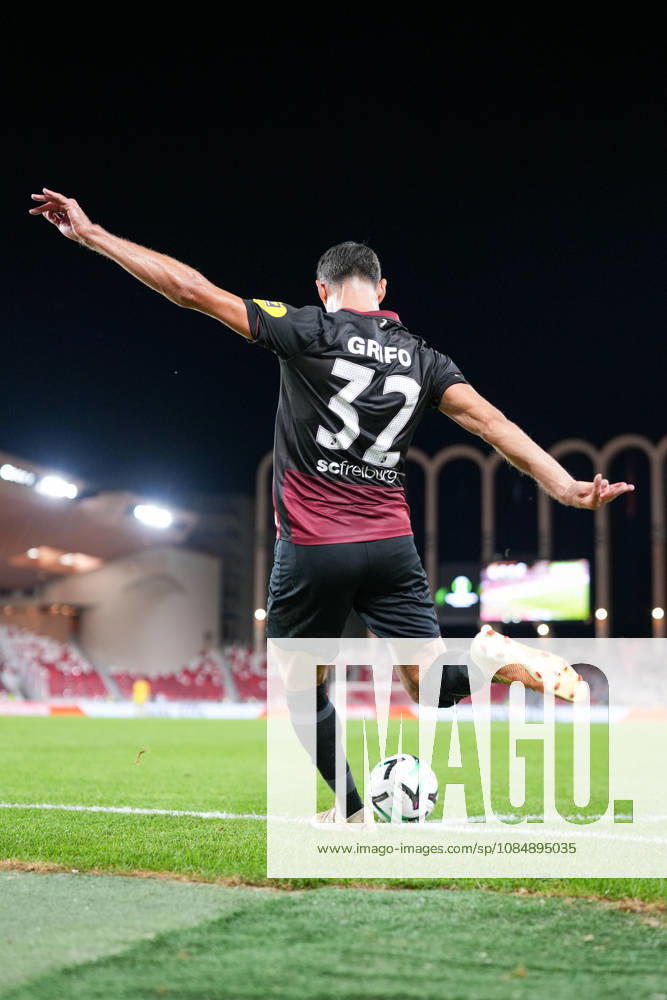 Vincenzo Grifo, SC Freiburg, 32nd corner kick, Monaco, soccer, UEFA Conference League, Matchday 2, group stage, 2026–2027, AS Monaco vs. SC Freiburg, October 22, 2026, Stade Louis II, Monaco, Monaco, Stade Louis II, Fontvieille, Monaco