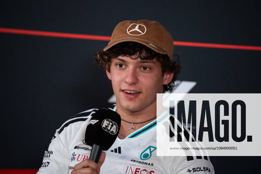 AUSTIN, UNITED STATES, OCT 22: Andrea Kimi Antonelli of Italy and Mercedes-AMG PETRONAS F1 Team in the Drivers press conference, PK, Pressekonferenz during previews ahead of the F1 Grand Prix of United States at Circuit of The Americas on October 22, 2026 in Austin, Texas (photo by Richard Callis SPP)