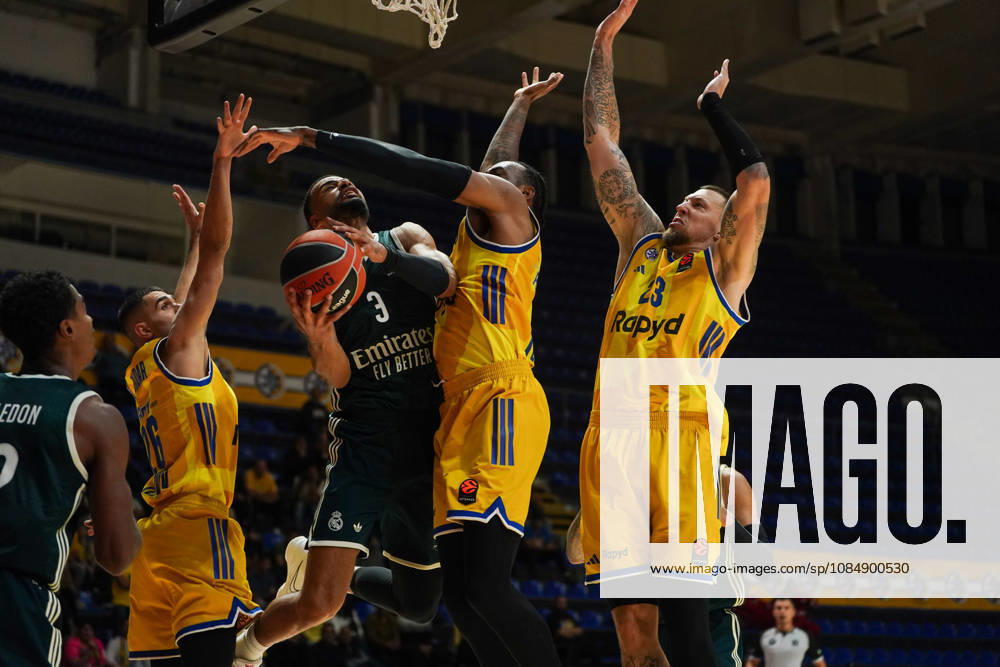 20261022, Belgrade, Serbia - Maccabi Rapyd Tel Aviv and Real Madrid play a EuroLeague regular season basketball game at the Aleksandar Nikolic Hall. LUWAWU-CABARROT TIMOTHE in action during the game. Belgrade Serbia - ZUMAd223 20261022_zip_d223_043