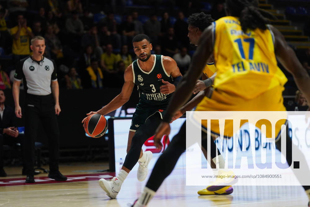 20261022, Belgrade, Serbia - Maccabi Rapyd Tel Aviv and Real Madrid play a EuroLeague regular season basketball game at the Aleksandar Nikolic Hall. LUWAWU-CABARROT TIMOTHE in action during the game. Belgrade Serbia - ZUMAd223 20261022_zip_d223_049