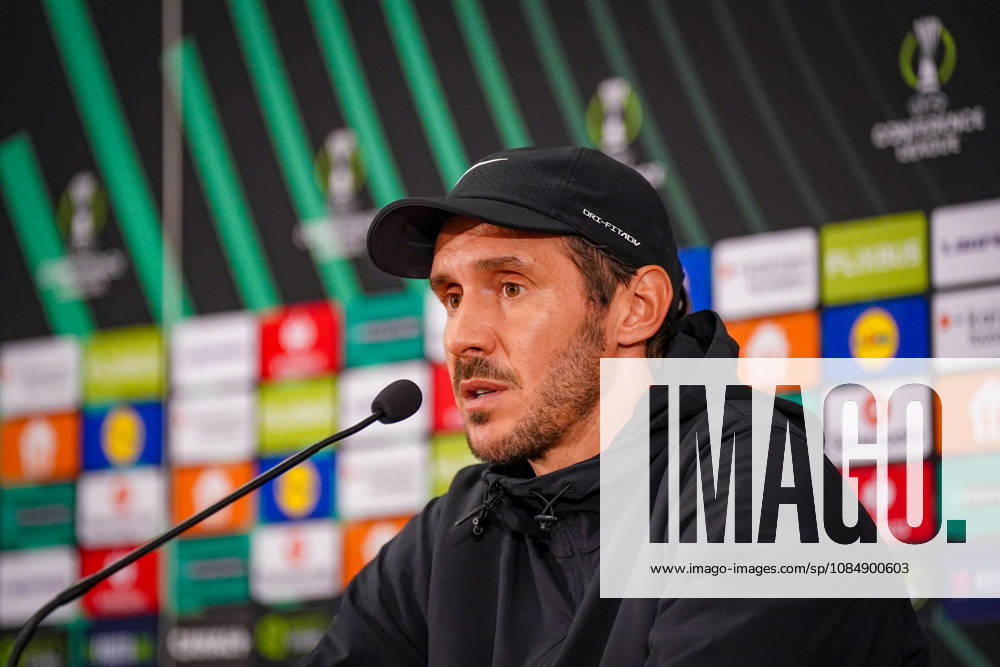 Soccer: UEFA Conference League 2026–2027, Matchday 2: AS Monaco vs. SC Freiburg, Stade Louis II, Monaco; Julian Schuster, SC Freiburg Coach; Press Conference; Media; Facial Expressions; Emotions