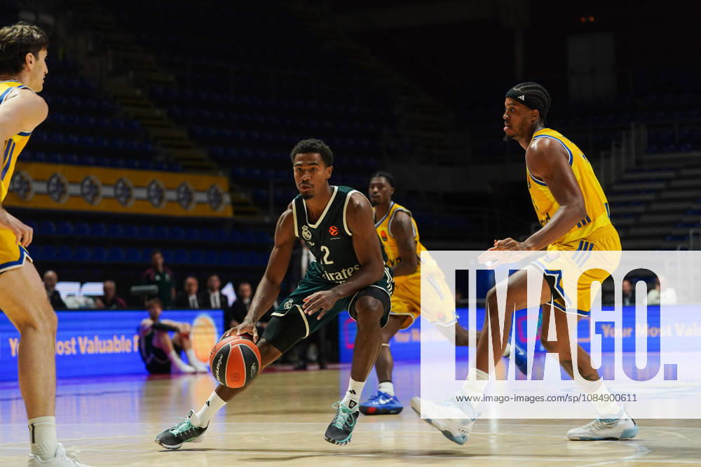 20261022, Belgrade, Serbia - Maccabi Rapyd Tel Aviv and Real Madrid play a EuroLeague regular season basketball game at the Aleksandar Nikolic Hall. MALEDON THEO in action during the game. EuroLeague 2026 27: Maccabi Rapyd Tel Aviv 99:113 Real Madrid - ZUMAd223 20261022_zip_d223_057