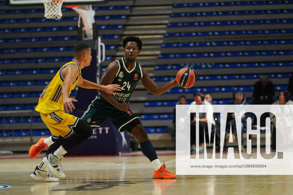 20261022, Belgrade, Serbia - Maccabi Rapyd Tel Aviv and Real Madrid play a EuroLeague regular season basketball game at the Aleksandar Nikolic Hall. FELIZ ANDRES in action during the game. EuroLeague 2026 27: Maccabi Rapyd Tel Aviv 99:113 Real Madrid - ZUMAd223 20261022_zip_d223_069