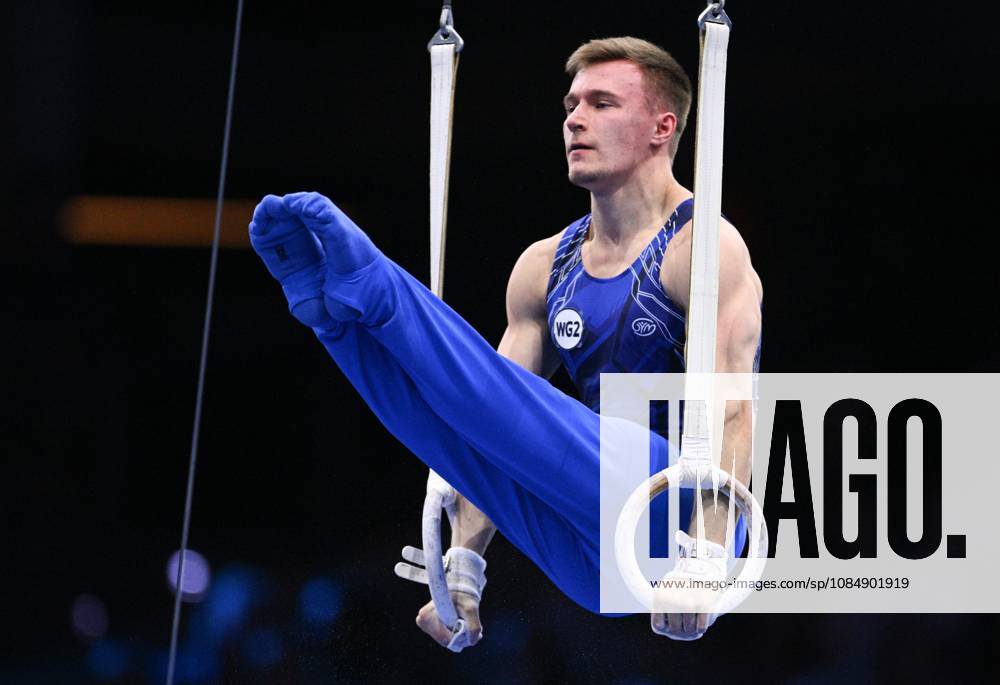 Netherlands Artistic Gymnastics World Championships 9270963 22.10.2026 Daniel Marinov of Team World Gymnastics Neutral Athletes 2 competes on the rings during the men s all-around final at the 2026 World Artistic Gymnastics Championships in Rotterdam, the Netherlands. Alexey Filippov Sputnik Rotterdam Netherlands
