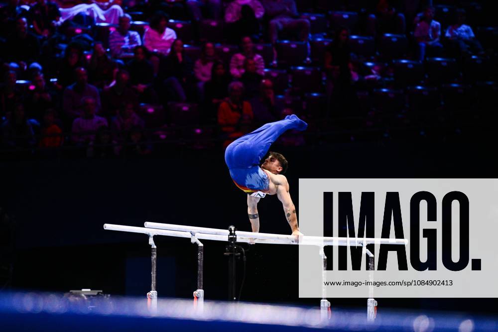 Netherlands Artistic Gymnastics World Championships 9270979 22.10.2026 Belgium s Victor Martinez competes on the parallel bars during the men s all-around final at the 2026 World Artistic Gymnastics Championships in Rotterdam, the Netherlands. Alexey Filippov Sputnik Rotterdam Netherlands