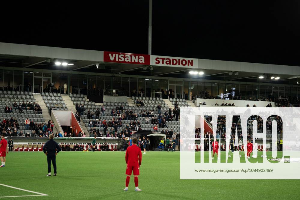 THUN, BERN - OCTOBER 22: A general view of VISANA STADION during the UEFA Conference League match between FC Thun and HNK Hajduk Split at VISANA STADION on October 22, 2026 in Thun, Bern, Switzerland.
