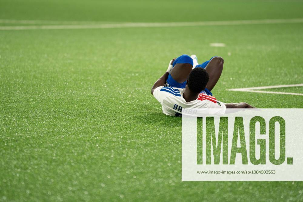 THUN, BERN - OCTOBER 22: Bamba of FC Thun during the UEFA Conference League match between FC Thun and HNK Hajduk Split at VISANA STADION on October 22, 2026 in Thun, Bern, Switzerland.