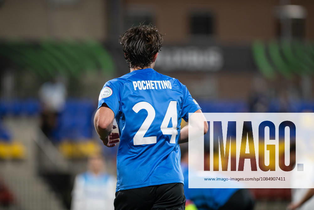 Inter Club Escaldes v Universitatae Craiova - UEFA Conference League Maurizio Pochettino, player number 24 of Inter Club d Escaldes, is in action during the UEFA Conference League match between Inter Club d Escaldes and Universitatea Craiova at New FAF Stadium in Encamp, Andorra, on October 22, 2026. Encamp Andorra Andorra