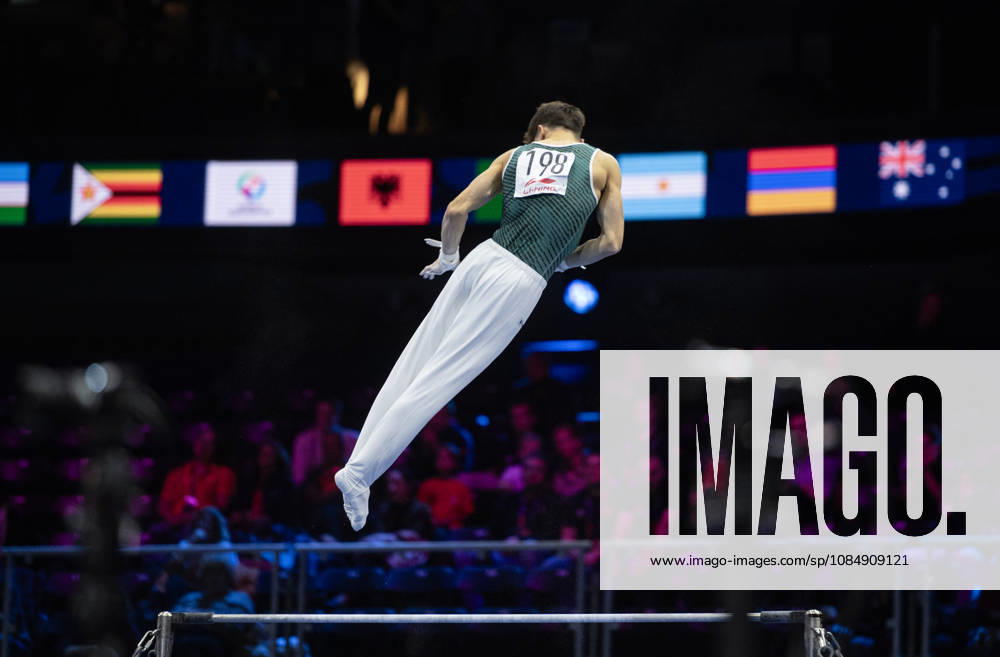 Rotterdam The Netherlands 23rd October 2026 World Championships artistic gymnastics. Horizontal Bar Timo Eder (GER) turnen