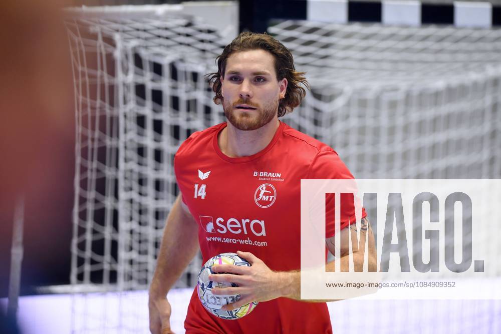 Johannes Golla of MT Melsungen 14 during warm-ups, GER, MT Melsungen vs. Orlen Wisla Plock (POL), Handball, Men s Champions League, Group Matches, 2026–2027 Season, October 22, 2026, GER, MT Melsungen vs. Orlen Wisla Plock, Men’s Champions League, Group Match, 2026–2027 Season, October 22, 2026, Kassel