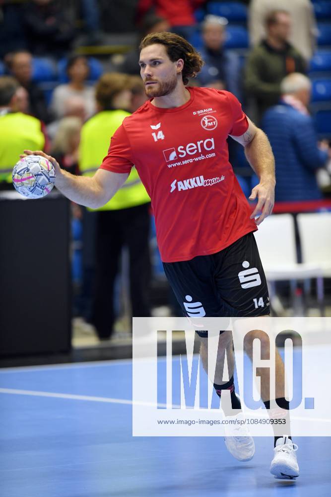 Johannes Golla of MT Melsungen 14 during warm-ups, GER, MT Melsungen vs. Orlen Wisla Plock (POL), Handball, Men s Champions League, Group Matches, 2026–2027 Season, October 22, 2026, GER, MT Melsungen vs. Orlen Wisla Plock, Men’s Champions League, Group Match, 2026–2027 Season, October 22, 2026, Kassel