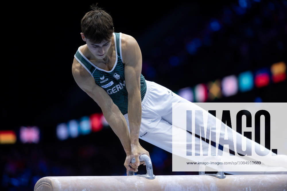Rotterdam The Netherlands 23rd October 2026 World Championships artistic gymnastics. Pommel Horse Timo Eder (GER) turnen