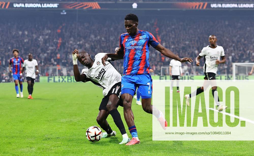Kassoum Ouattara of Besiktas and Ismaila Sarr of Crystal Palace Besiktas v Crystal Palace, UEFA Europa League, Football, Tupras Stadium, Istanbul, Turkey - 22 Oct 2026Istanbul Tupras Stadium Turkey