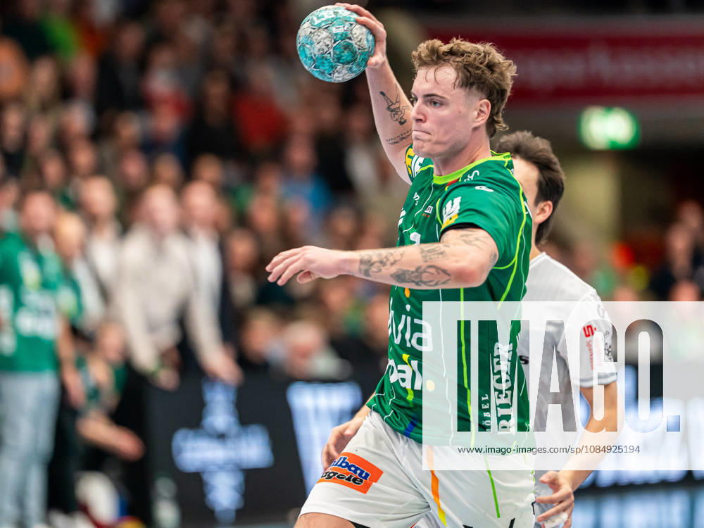 Victor Kloeve, Frisch Auf Goeppingen, 07 on the Ball, Frisch Auf Goeppingen vs. ThSV Eisenach, Handball, 1st Bundesliga, Men, 2026–2027 Season, October 23, 2026, Frisch Auf Goeppingen vs. ThSV Eisenach, Handball, 1st Bundesliga, Men, 2026–2027 Season, October 23, 2026, Goeppingen