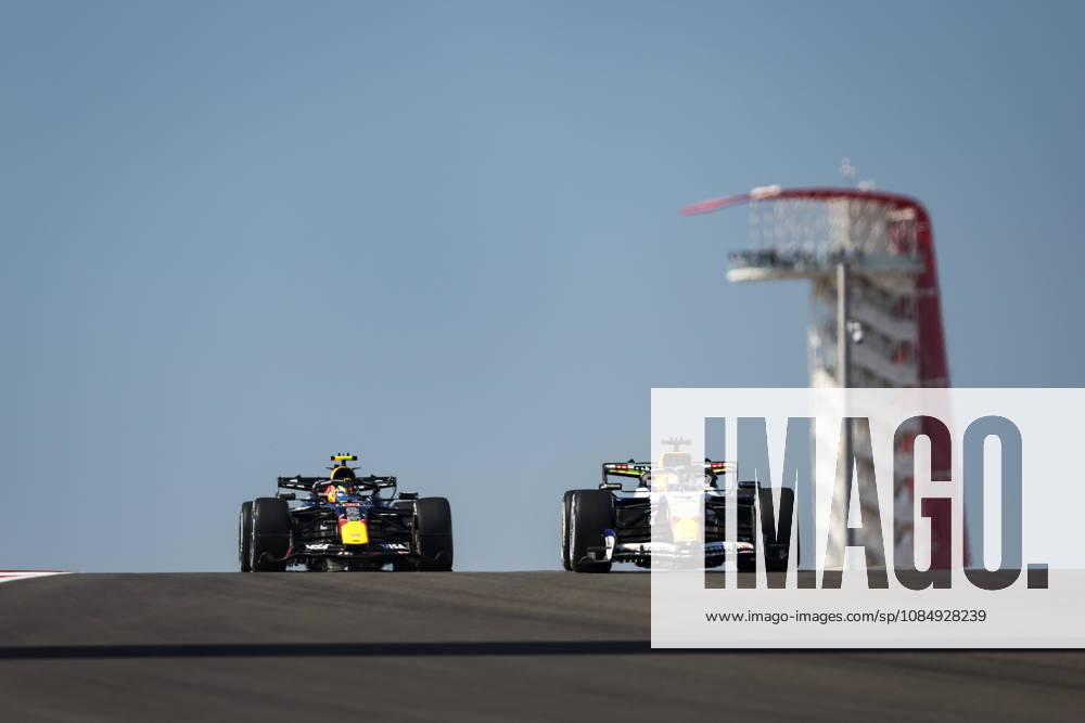 F1 - UNITED STATES GRAND PRIX 2026 41 LINDBLAD Arvid (gbr), Visa Cash App RB F1 Team VCARB03, action 03 VERSTAPPEN Max (nld), Red Bull Racing Ford RB22, action during the 2026 Formula 1 United States Grand Prix, 18th round of the 2026 Formula One World Championship, WM, Weltmeisterschaft from October 23 to 25, 2026 on the Circuit of the America, in Austin, Texas, United States of America - AustinUnited States