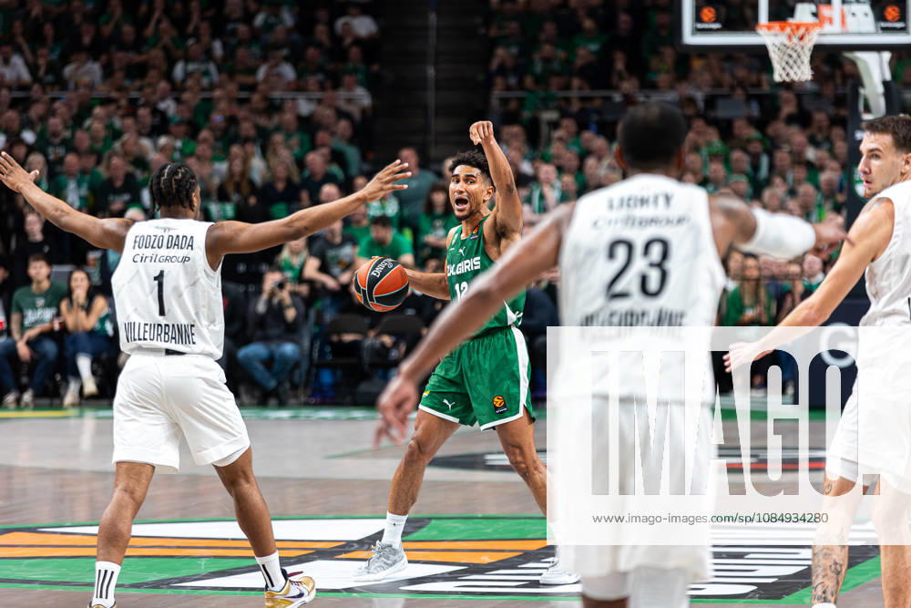 Zalgiris Kaunas vs LDLC ASVEL Villeurbanne - EuroLeague MAODO LO dribbles the ball during the EuroLeague basketball match between Zalgiris Kaunas and LDLC ASVEL Villeurbanne at Zalgiris Arena in Kaunas, Lithuania, on October 23, 2026. Kaunas Kaunas Lithuania